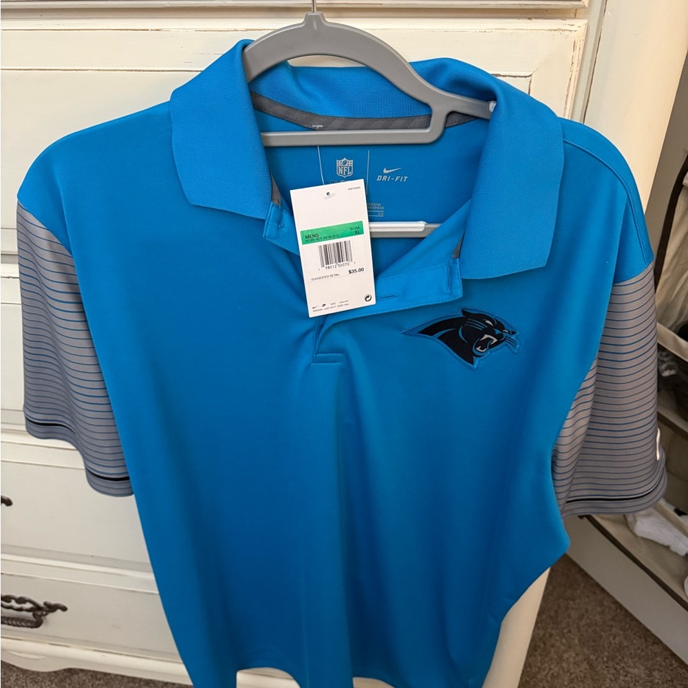 Nike Men's Carolina panther polo.